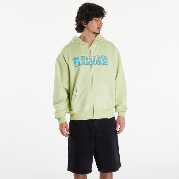 PLEASURES Суитшърт PLEASURES Onyx Zip Up Hoodie Faded Lime XL
