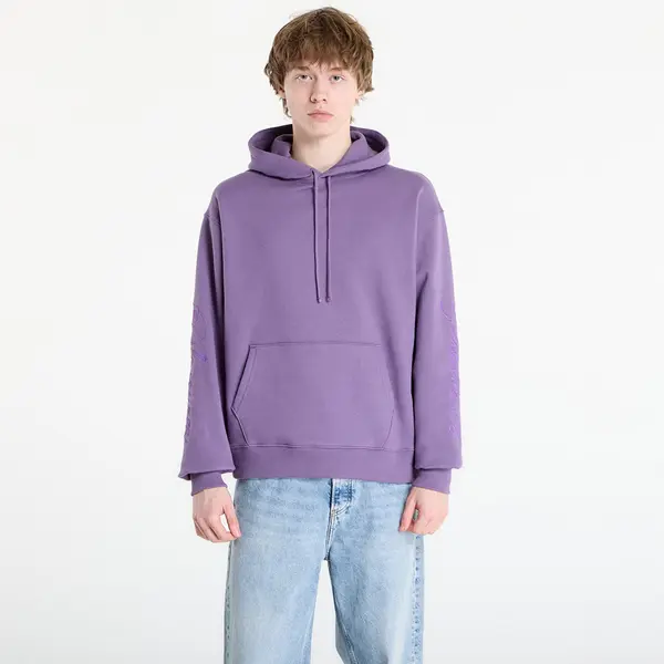 PLEASURES Суитшърт PLEASURES Scrawl Hoodie Eggplant L