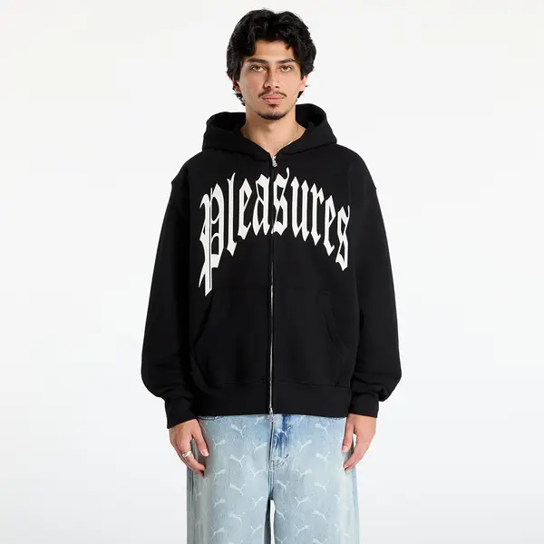 PLEASURES Суитшърт PLEASURES Twitch Zip Hoodie Black S