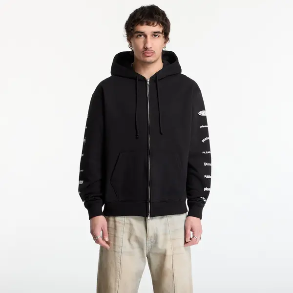 PLEASURES Суитшърт PLEASURES Woodmark Zip Hoodie Black S