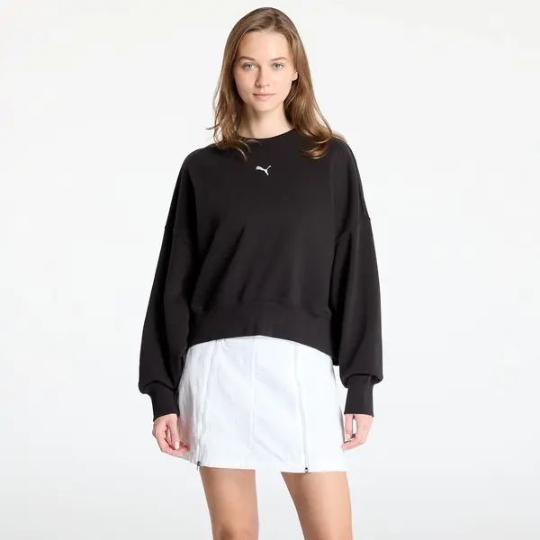 Puma Суитшърт Puma Wardrobe Essentials Over-Oversized Crew PUMA Black M