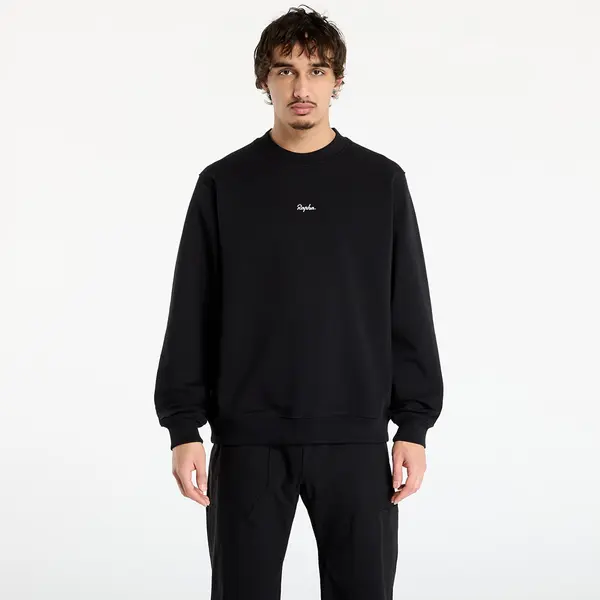 Rapha Суитшърт Rapha Men's Heavyweight Cotton Sweatshirt Black/ White S