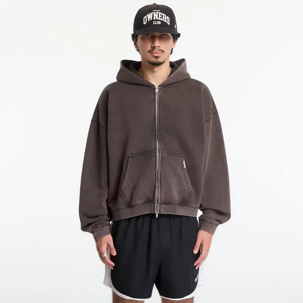 REPRESENT Суитшърт Represent Initial Boxy Zip Through Hoodie UNISEX Coffee M