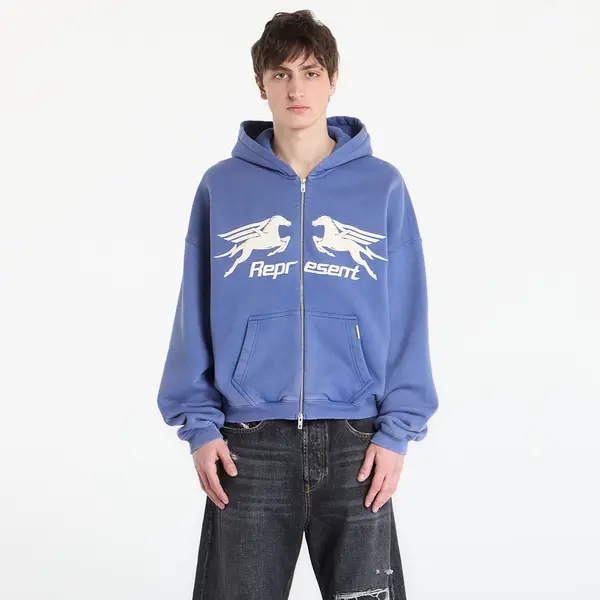 REPRESENT Суитшърт REPRESENT Pegasus Zip Through Hoodie UNISEX Indigo L