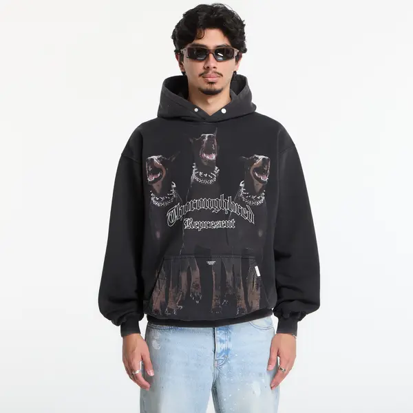 REPRESENT Суитшърт REPRESENT Thoroughbred Hoodie Vintage Black XXL