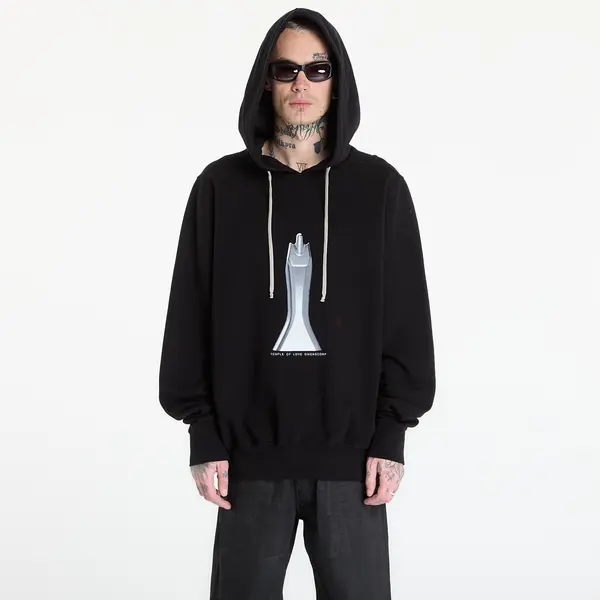 Rick Owens DRKSHDW Суитшърт Rick Owens DRKSHDW Oversized Hoodie Black/ Milk M