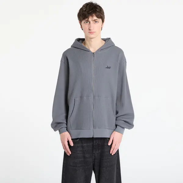 RIPNDIP Суитшърт RIPNDIP Castanza Waffle Knit Zip Up Hoodie Charcoal M