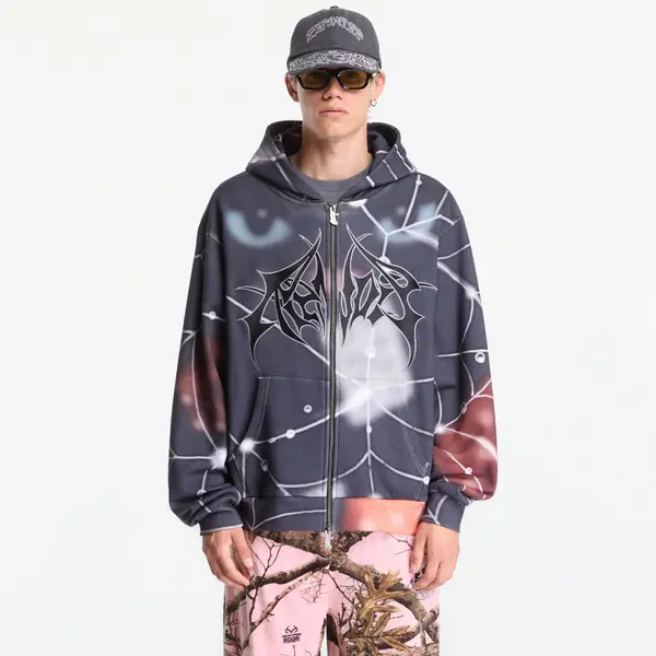 RIPNDIP Суитшърт RIPNDIP Redemption Zipup Hoodie Charcoal Sun Fade L