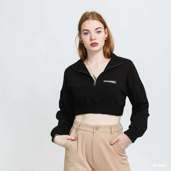 Sixth June Суитшърт Sixth June Zip Up Crop Sweatshirt Black XL