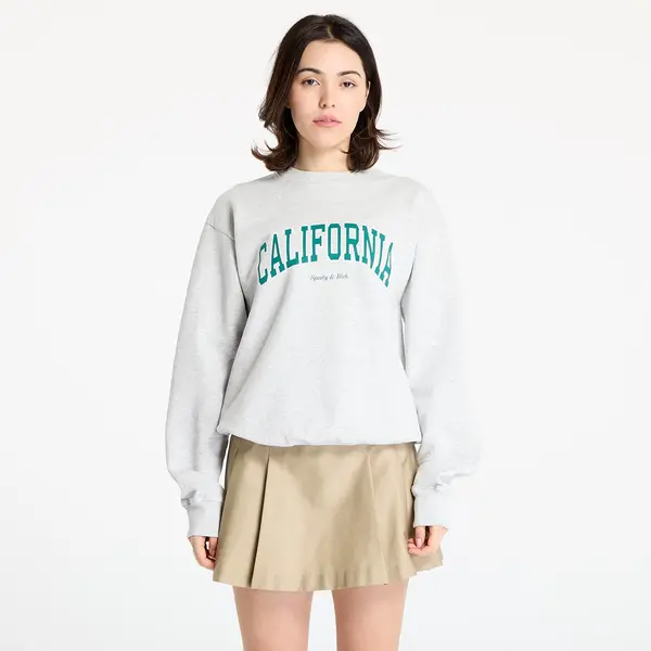 Sporty & Rich Суитшърт Sporty & Rich California Crewneck Heather Gray L