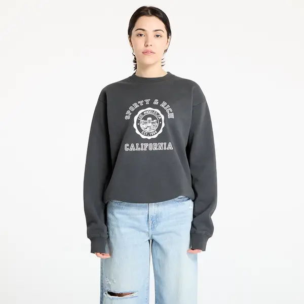 Sporty & Rich Суитшърт Sporty & Rich California Emblem Crewneck Faded Black XL