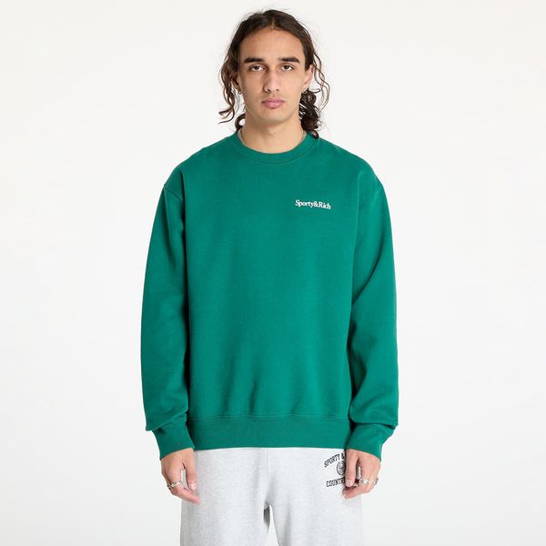 Sporty & Rich Суитшърт Sporty & Rich Health Is Wealth Crewneck UNISEX Alpine/ White XS