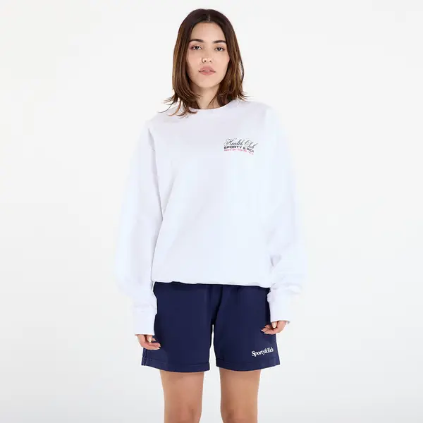 Sporty & Rich Суитшърт Sporty & Rich Made In USA Crewneck UNISEX White XL