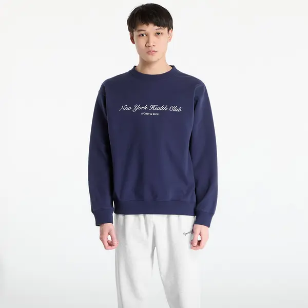 Sporty & Rich Суитшърт Sporty & Rich NY Health Club Crewneck UNISEX Dark Navy XS