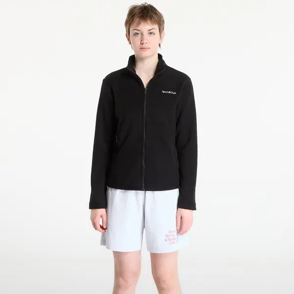 Sporty & Rich Суитшърт Sporty & Rich Serif Logo Zipped Polar Fleece Black L