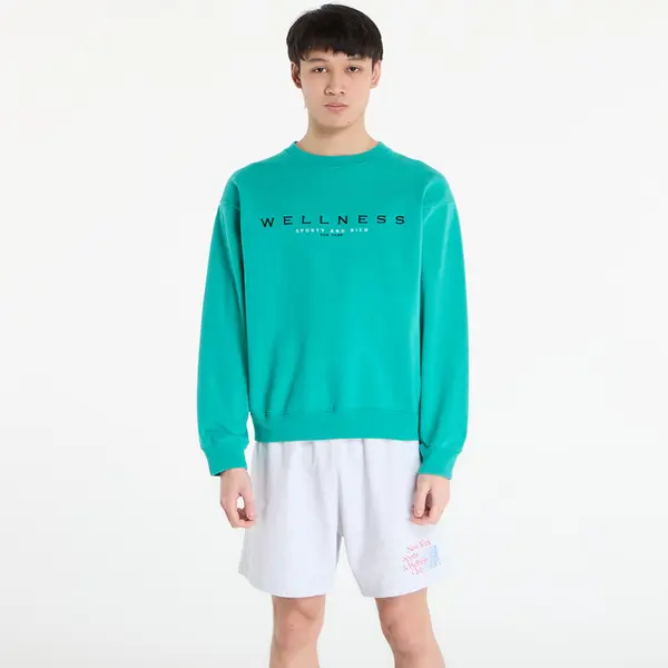 Sporty & Rich Суитшърт Sporty & Rich Spellout Embroidered Crewneck UNISEX Spring Green XS