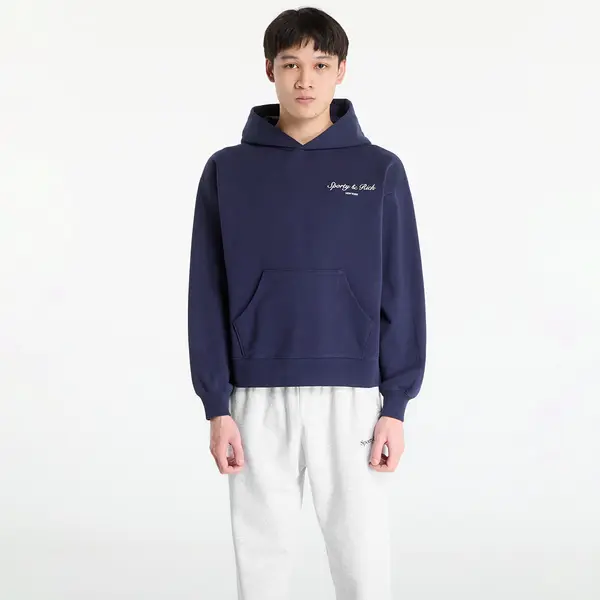 Sporty & Rich Суитшърт Sporty & Rich Syracuse Hoodie UNISEX Dark Navy S