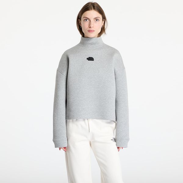 The North Face Суитшърт The North Face Mock Neck Relaxed Sweater Metalic Silver L