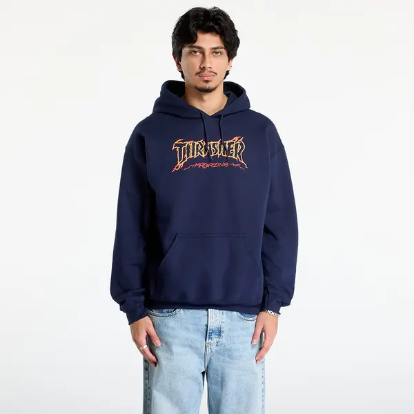Thrasher Суитшърт Thrasher Cracked by Exteenager Hoodie Navy M
