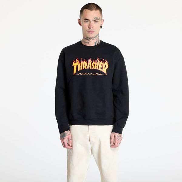 Thrasher Суитшърт Thrasher Flame Crewneck Black M