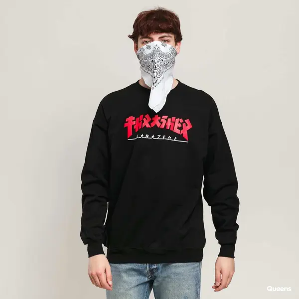 Thrasher Суитшърт Thrasher Godzilla Crewneck Black S