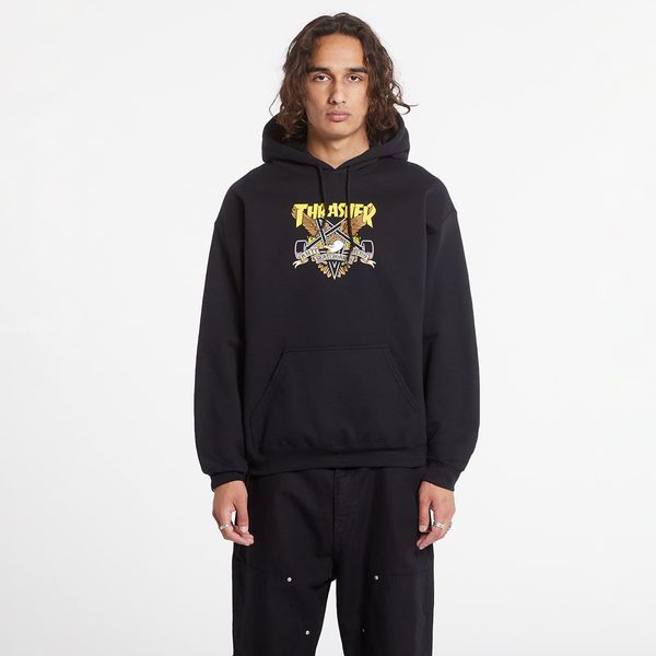 Thrasher Суитшърт Thrasher Hood Eaglegram Black XL