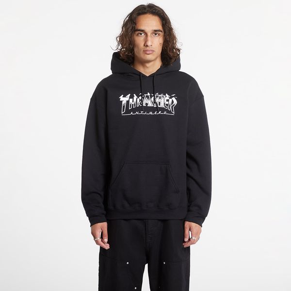Thrasher Суитшърт Thrasher Hood Pigeon Mag Black M
