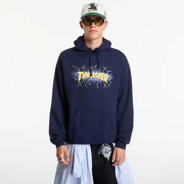 Thrasher Суитшърт Thrasher Lightning Hoodie Blue L