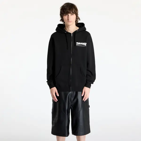 Thrasher Суитшърт Thrasher Magazine Logo Zip Hood Black XL