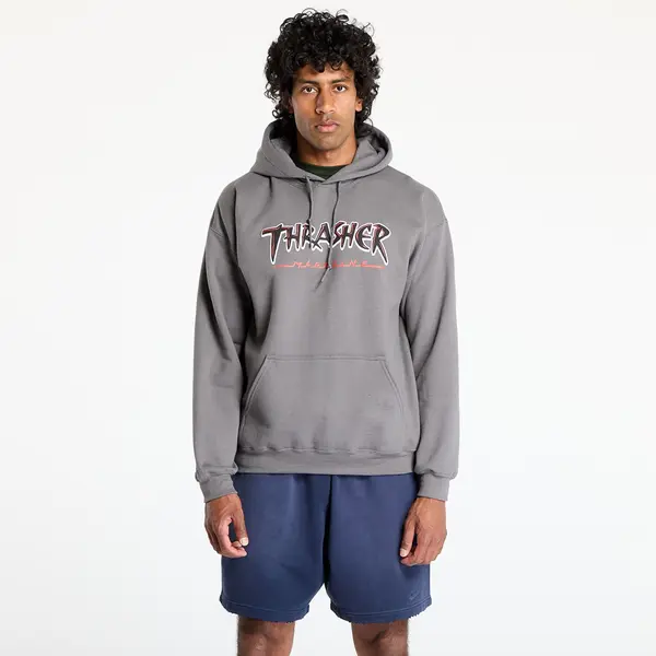 Thrasher Суитшърт Thrasher Slash Hoodie Charcoal M
