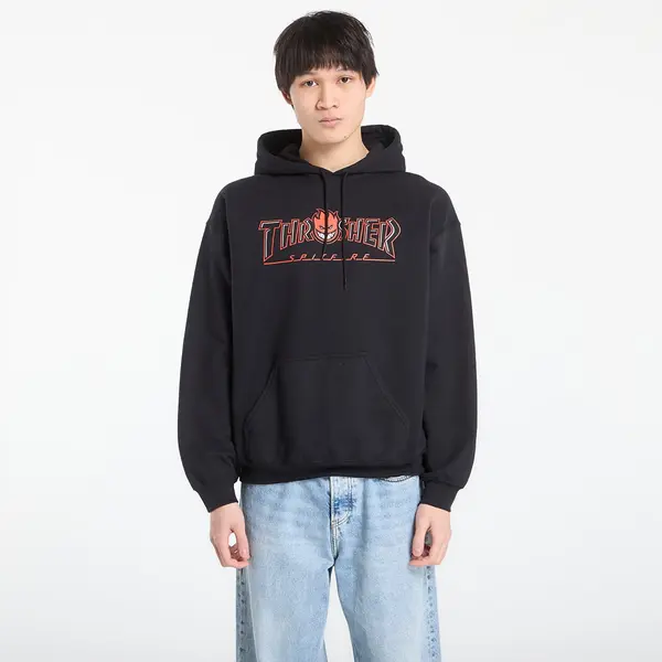 Thrasher Суитшърт Thrasher x Spitfire Big Head Outline Hoodie Black L