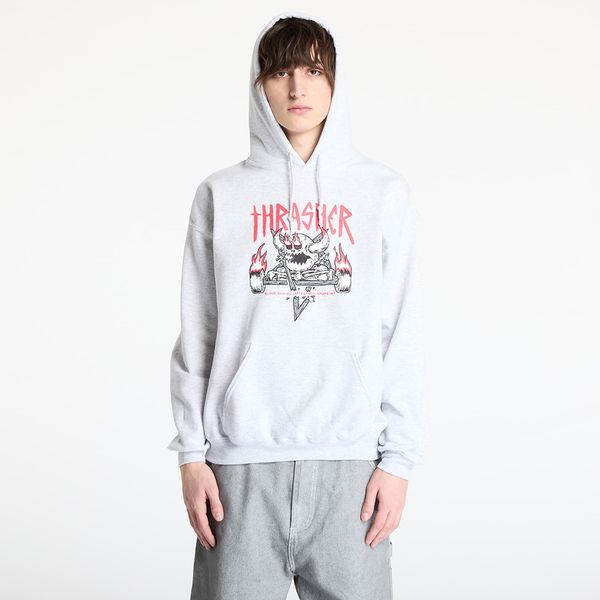 Thrasher Суитшърт Thrasher x Toy Machine Monster Gram Hoodie Ash Grey M