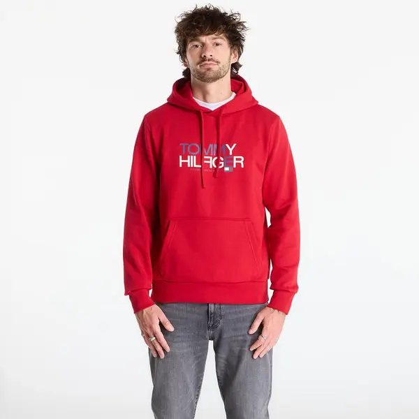 Tommy Hilfiger Суитшърт Tommy Hilfiger Brand Love Big Text Hoody Medium Red L