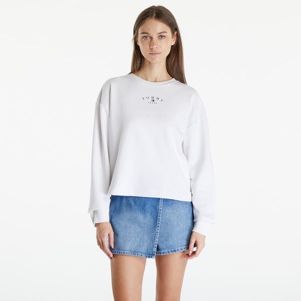 Tommy Hilfiger Суитшърт Tommy Jeans Essential Logo 2 Crewneck Sweatshirt White M