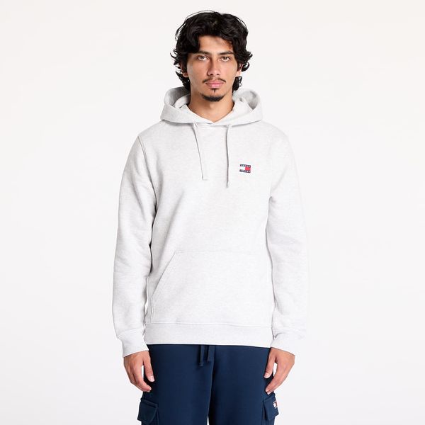 Tommy Hilfiger Суитшърт Tommy Jeans Regular Badge Hoodie Silver Grey XL