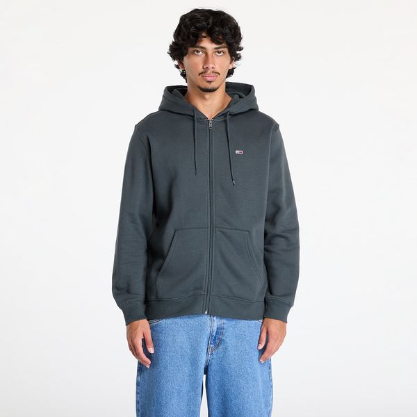 Tommy Hilfiger Суитшърт Tommy Jeans Regular Flag Zip Through Hoodie New Charcoal S