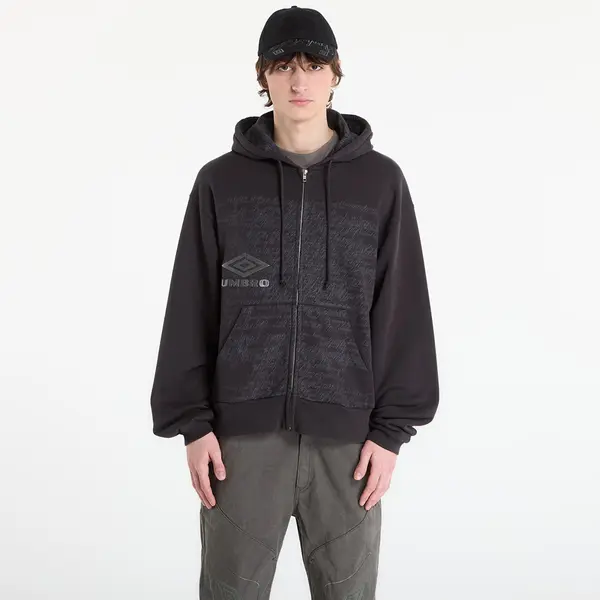 Umbro Суитшърт Umbro by SlamJam Compact Masked Zip Hoodie Washed Black XL