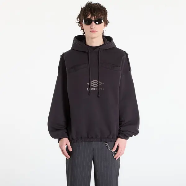 Umbro Суитшърт Umbro by SlamJam Medal Masked Hoodie Strong Wash Black L