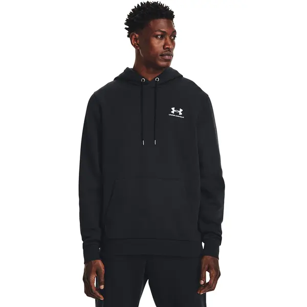 Under Armour Суитшърт Under Armour Essential Fleece Hoodie Black/ White XL