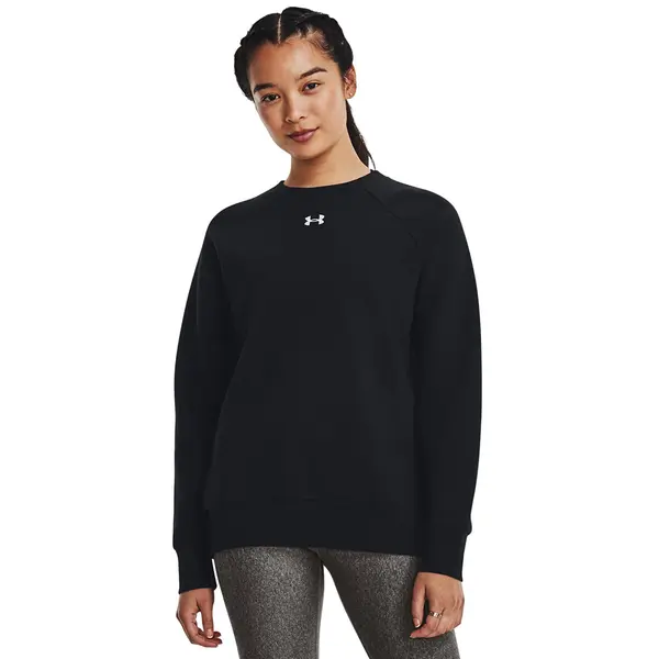 Under Armour Суитшърт Under Armour Rival Fleece Crew Black/ White XS