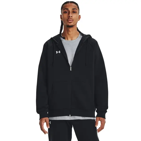 Under Armour Суитшърт Under Armour Rival Fleece FZ Hoodie Black/ White S