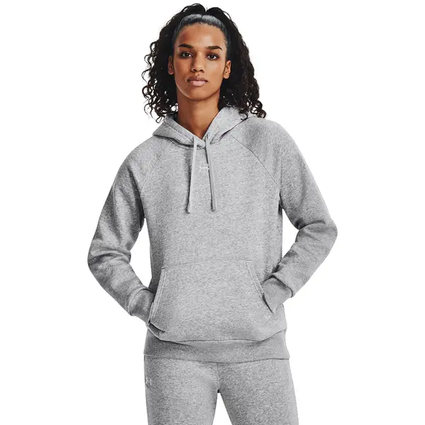 Under Armour Суитшърт Under Armour Rival Fleece Hoodie Mod Gray Light Heather/ White XS