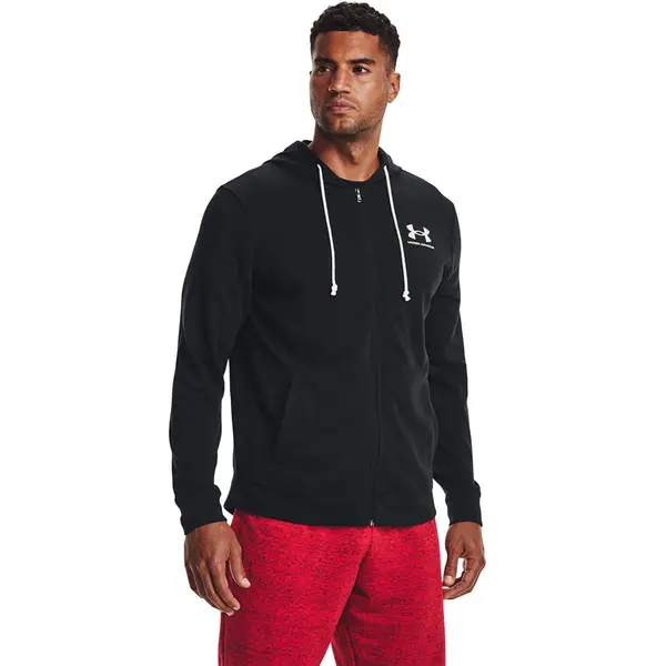 Under Armour Суитшърт Under Armour Rival Terry Lc Fz Black/ Onyx White XL