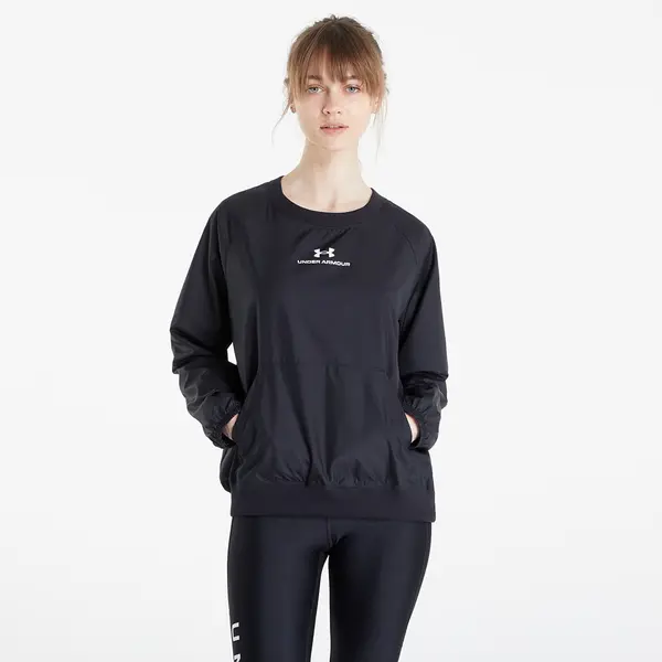 Under Armour Суитшърт Under Armour Rush Woven Crew Black/ White L