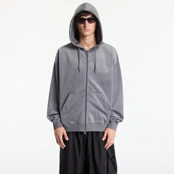 Y-3 Суитшърт Y-3 Velvet Zip Hoodie Dark Grey M
