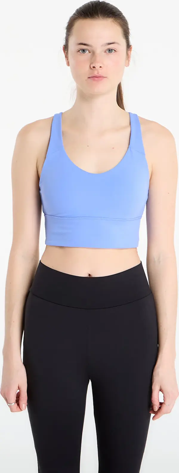 adidas Performance Сутиени adidas 3 Stripes Studio All Me Light Support Bra Blue Fusion M