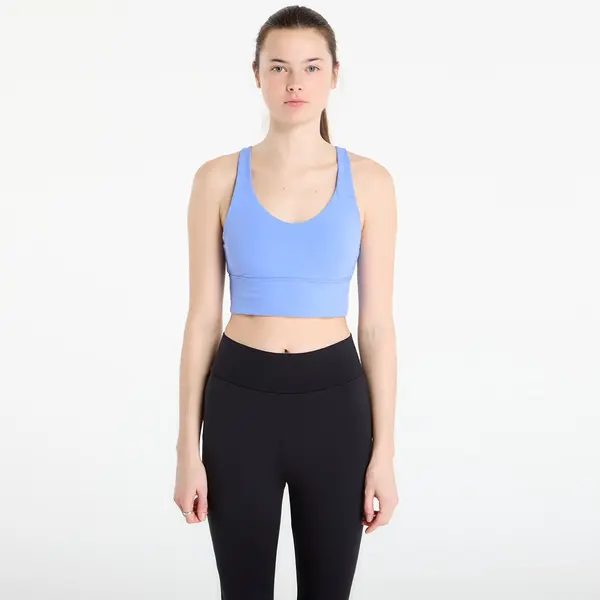 adidas Performance Сутиени adidas 3 Stripes Studio All Me Light Support Bra Blue Fusion XL