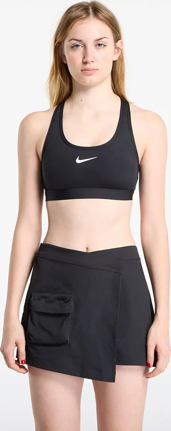 Nike Сутиени Nike Swoosh Medium Support Women's Padded Sports Bra Black/ White S