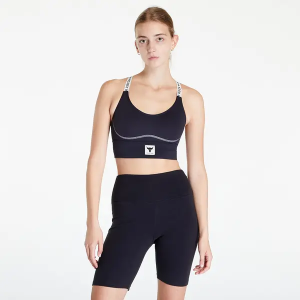 Under Armour Сутиени Under Armour Project Rock Infty Mid Bra Black/ Summit White XL