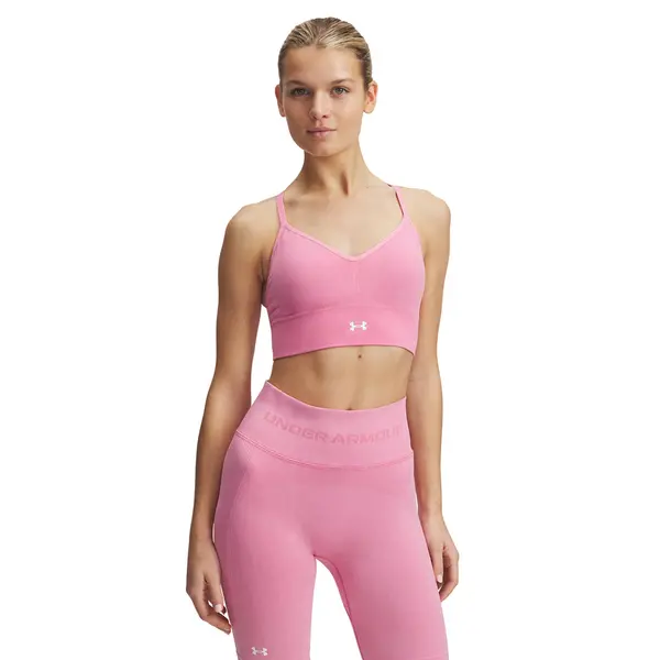 Under Armour Сутиени Under Armour Vanish Seamless Washed Low Shaded Fuchsia/ White L